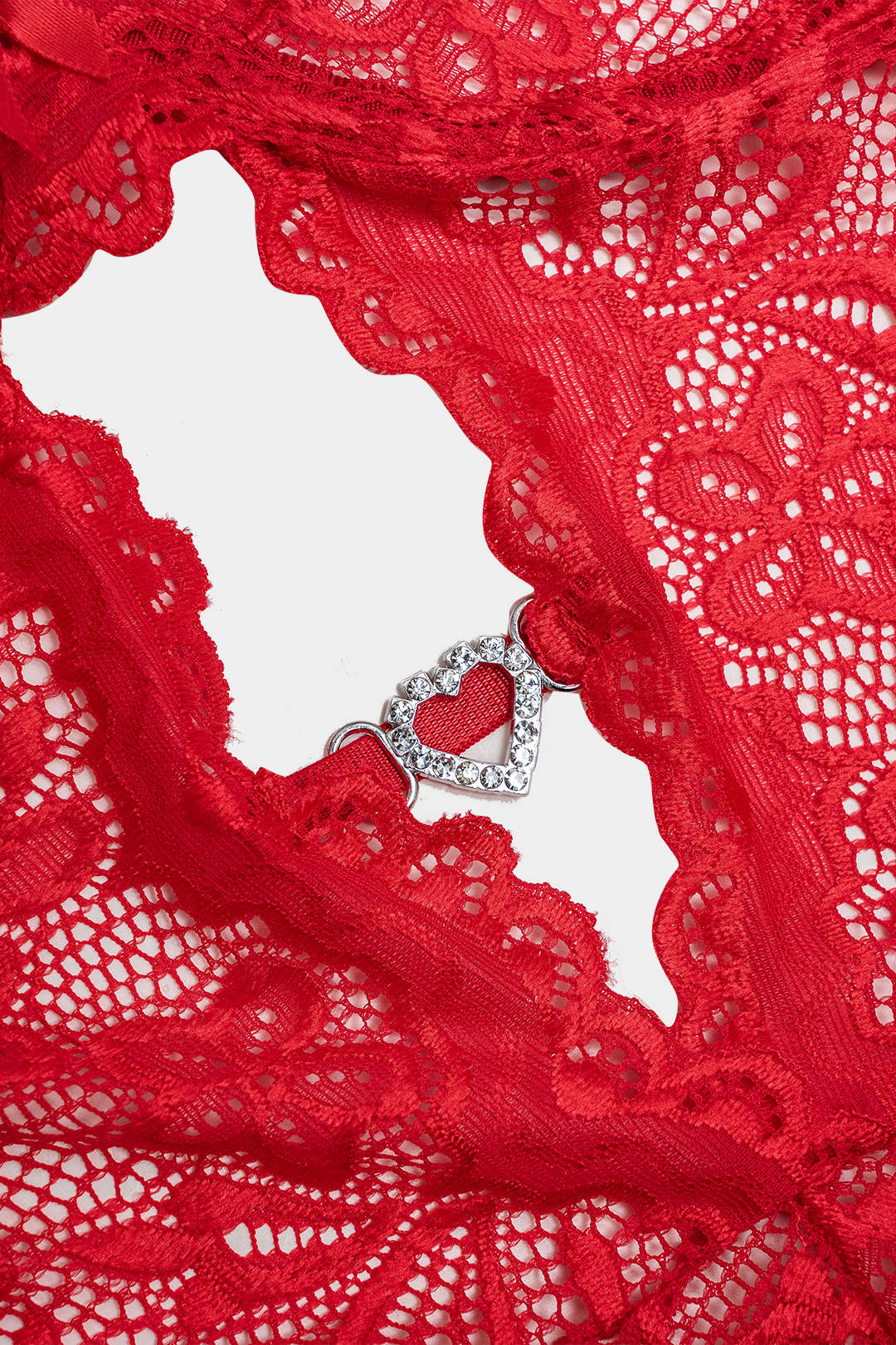 Dantel Cutout Sırtı Açık İç Giyim Garter Seti