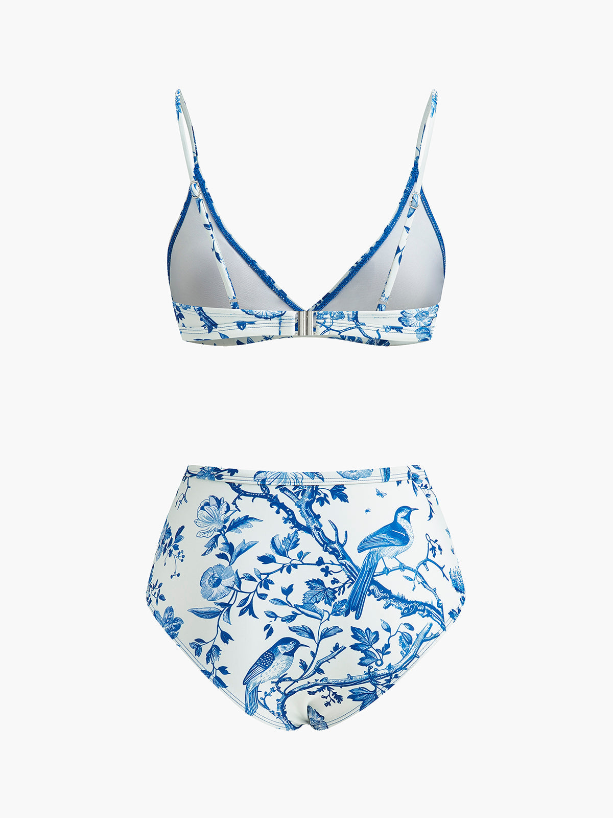 Modaya Uygun Yüksek Bel Baskılı Bikini Takımı