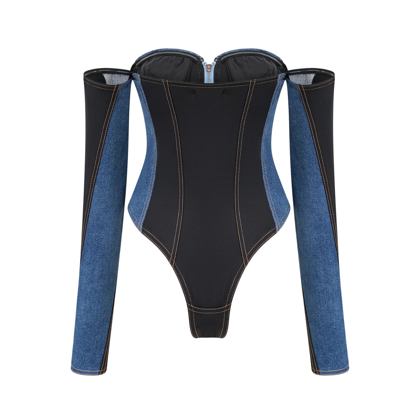 Melina Korse Denim Bodysuit