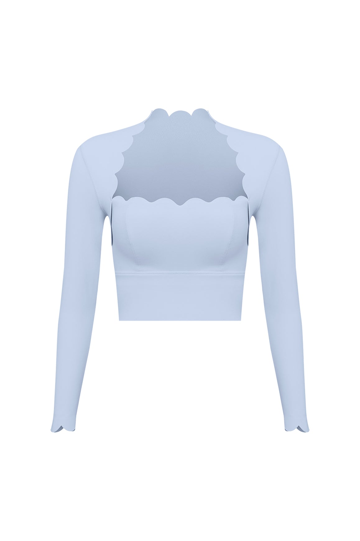 Lusivya - Scallop Uzun Kollu Crop Set