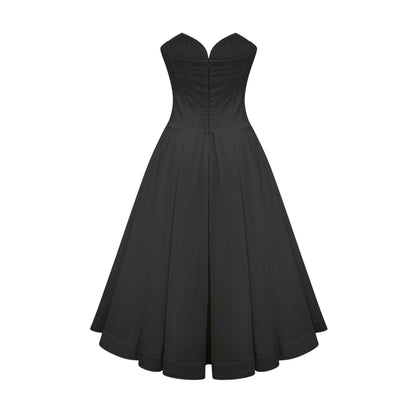 Katherine straplez korse midi elbise