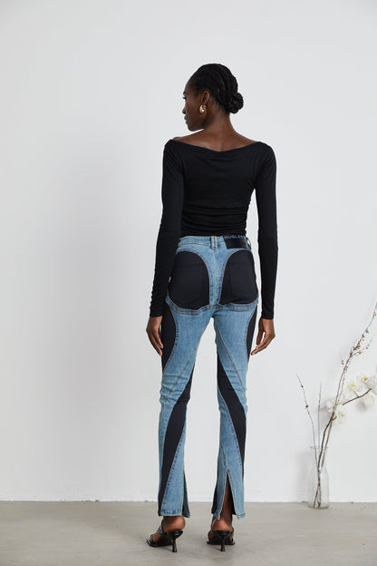 Noémie Spiral Panelli Jean Pantolon