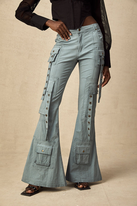 Mila Kemer Köprülü Kloş Kargo Pantolon