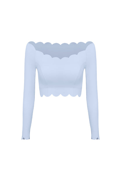 Lusivya - Omzu Açık Uzun Kollu Crop Set