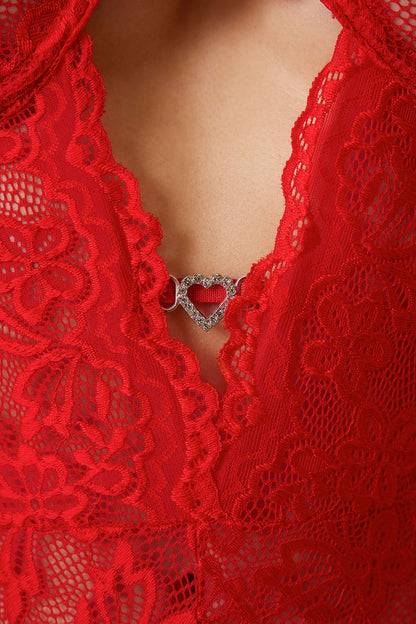 Dantel Cutout  Sırtı Açık İç Giyim Garter Seti