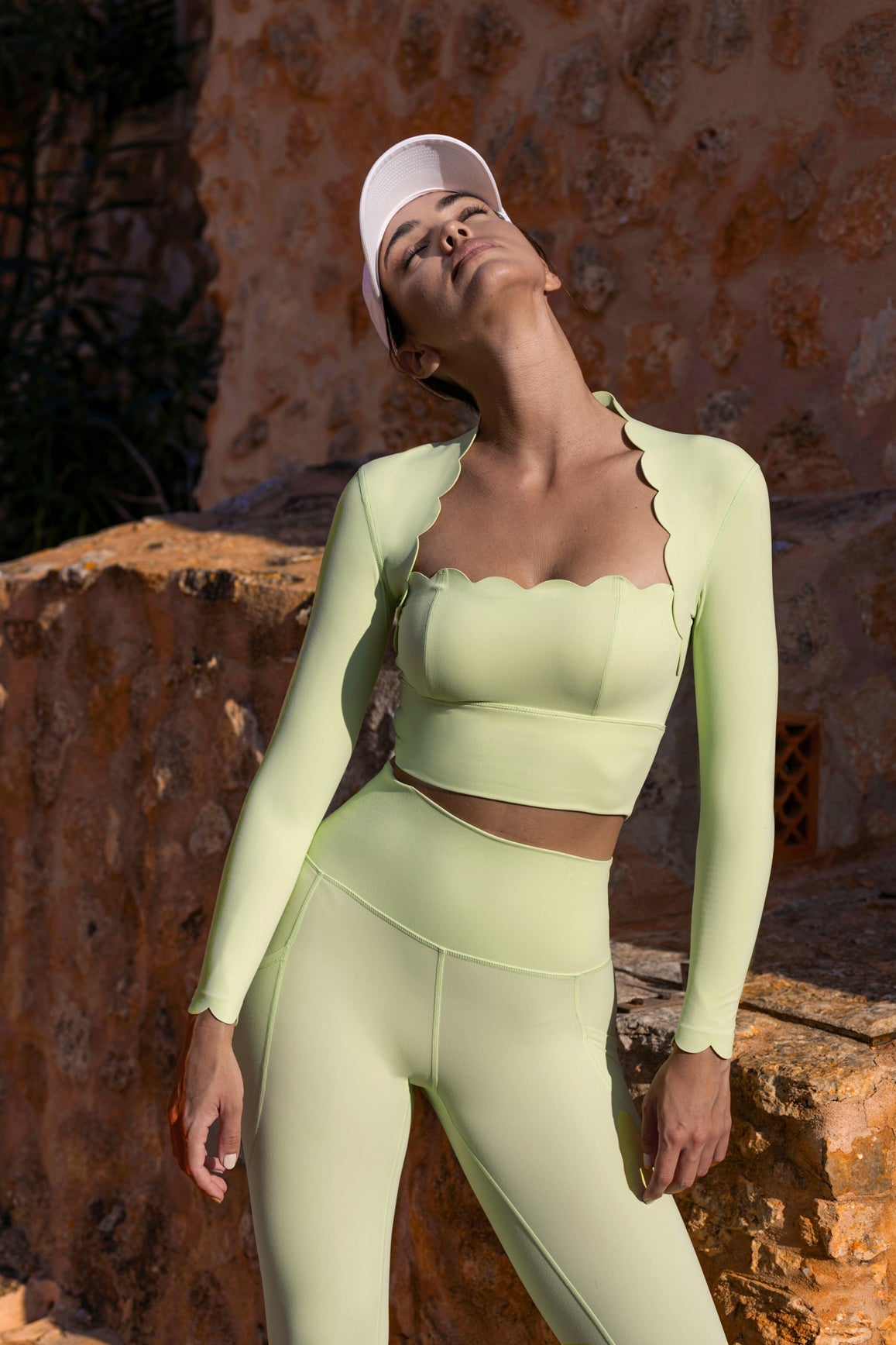 Lusivya - Scallop Uzun Kollu Crop Set