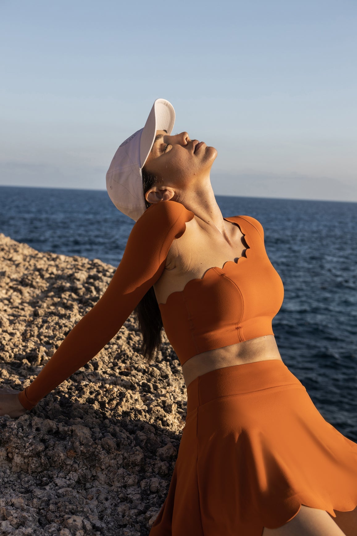 Lusivya - Asimetrik Uzun Kollu Crop Set