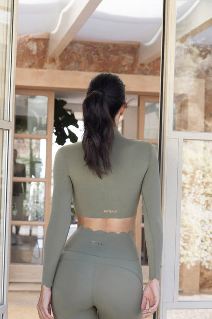 Lusivya - Scallop Uzun Kollu Crop Set