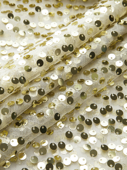 Golden Mosaic Sequin Skirt