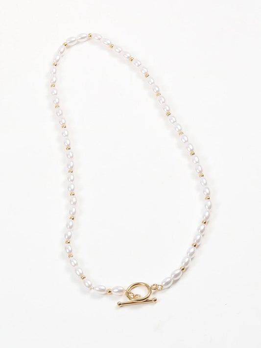 Romantik İnci Lariat Kolye