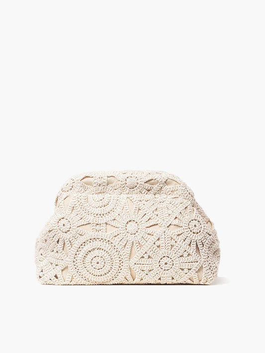 Şık Kırma İpli Dantel Clutch Çanta