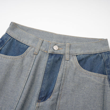 Clothilde Geniş Paça Panelli Jean Pantolon