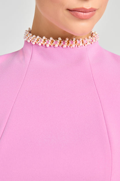 SIMONE Pembe Mini Elbise