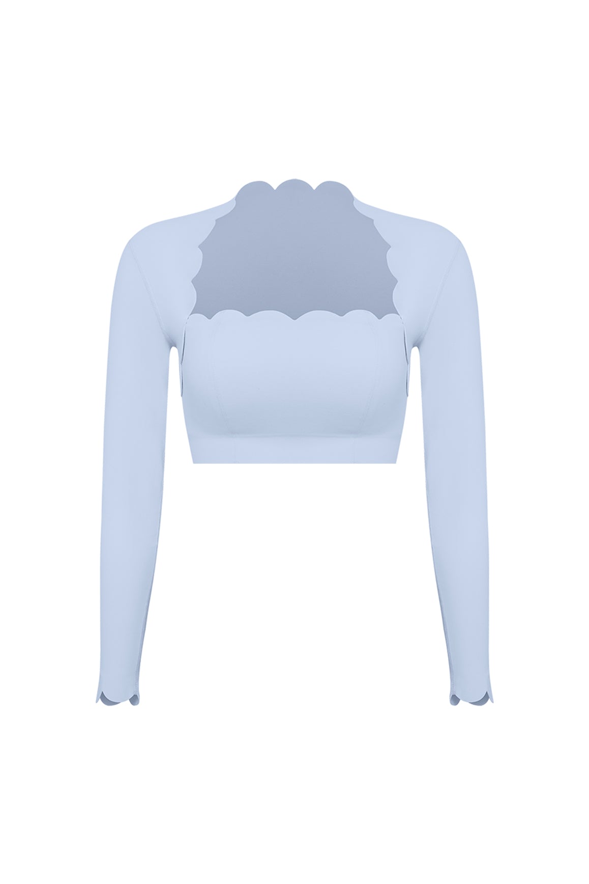 Lusivya - Scallop Uzun Kollu Crop Set