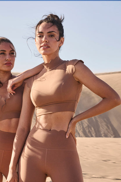 Lusivya - Scallop Detaylı Sırt Açık Spor Seti