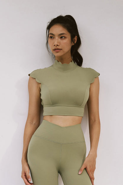 Lusivya - Scallop Detaylı Sırt Açık Spor Seti