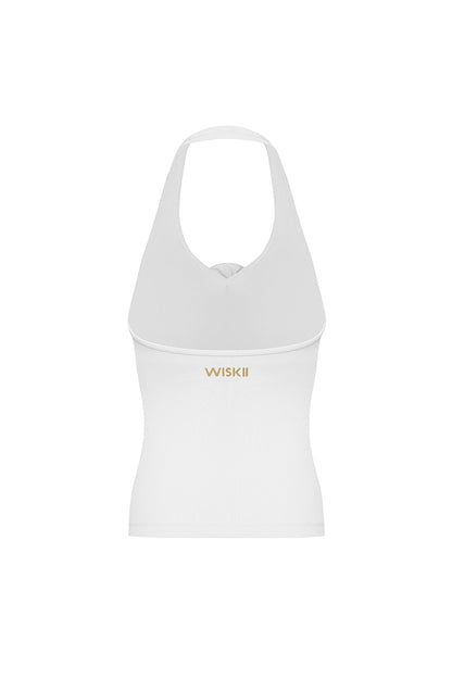 Lusivya - Halter Yaka Çiçek Detaylı Atlet
