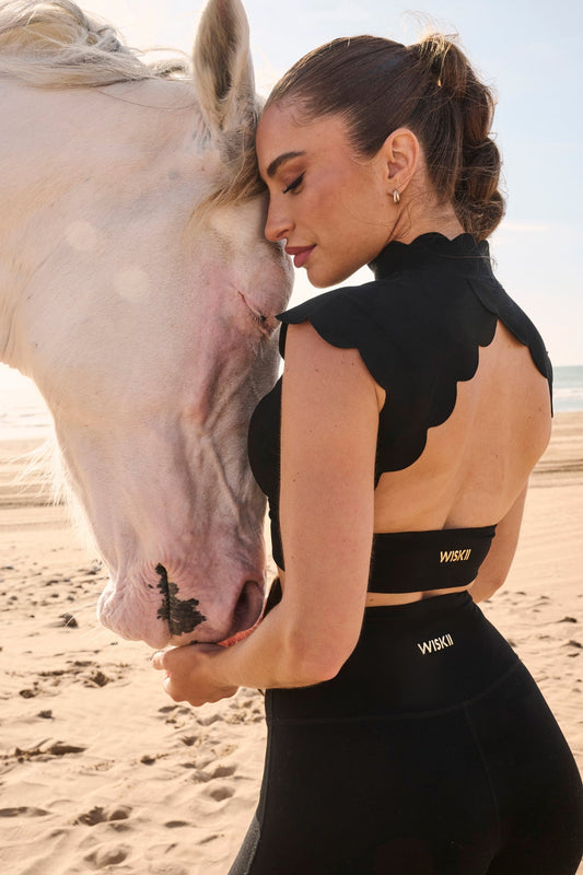 Lusivya - Scallop Detaylı Sırt Açık Spor Seti